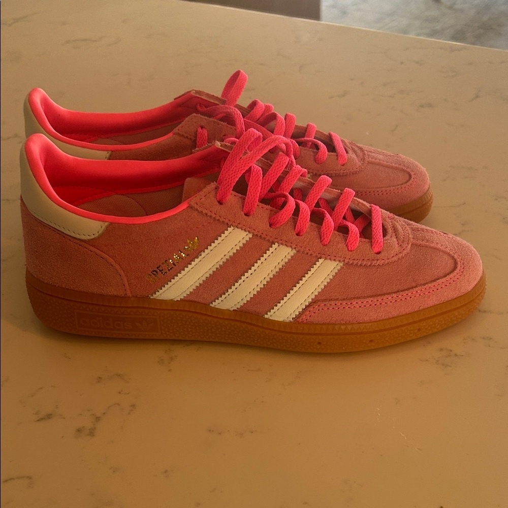 Adidas Pink Trainers with White Accents